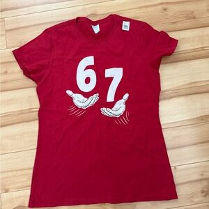 Red Graphic Women's T-Shirt